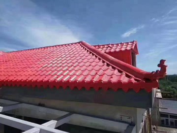 粤耐斯树脂瓦施工案例7